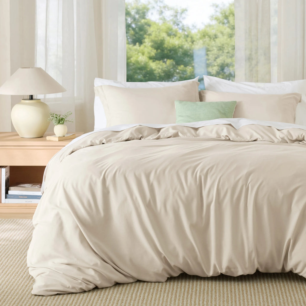 Duvet Cover Set, Brushed Microfiber for Guest Rooms and Everyday Bedroom Styling, 9 Sizes and 36 Colors image 136