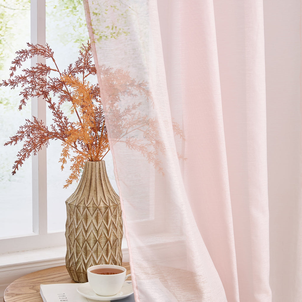 Window Curtain, Victoria Semi Sheer Grommet Panels for Windows, Room Styling and Everyday Privacy, 14 Sizes and 28 Colors image 136