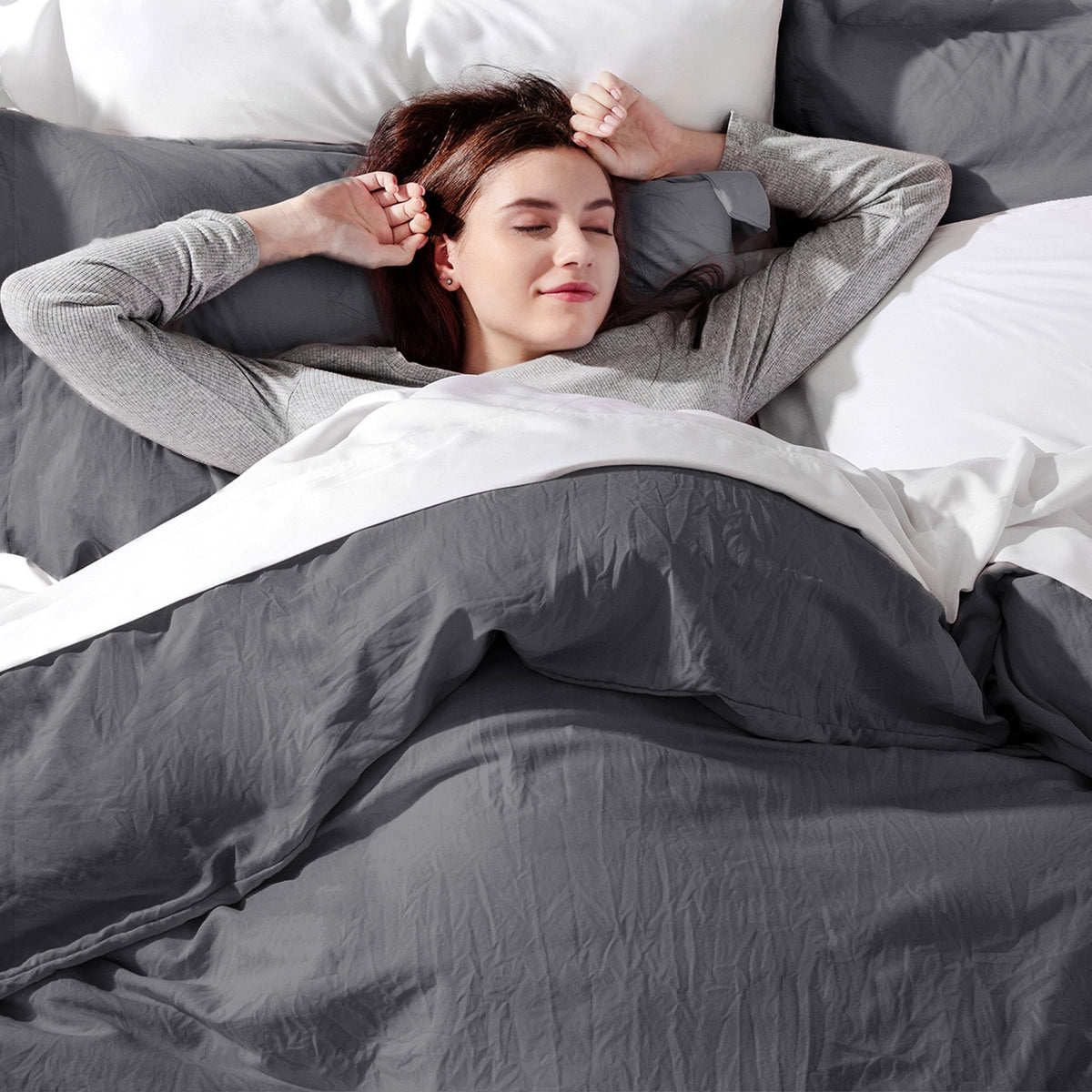 Duvet Cover Set, Ultra Soft Hypoallergenic Microfiber, Lightweight Design for Guest Rooms and Everyday Bedroom Styling image 136