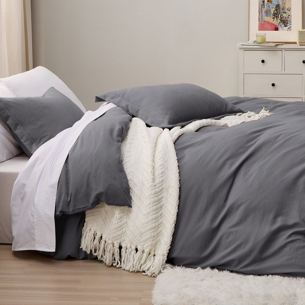 Duvet Cover Set, Ultra Soft Hypoallergenic Microfiber, Lightweight Design for Guest Rooms and Everyday Bedroom Styling image 137