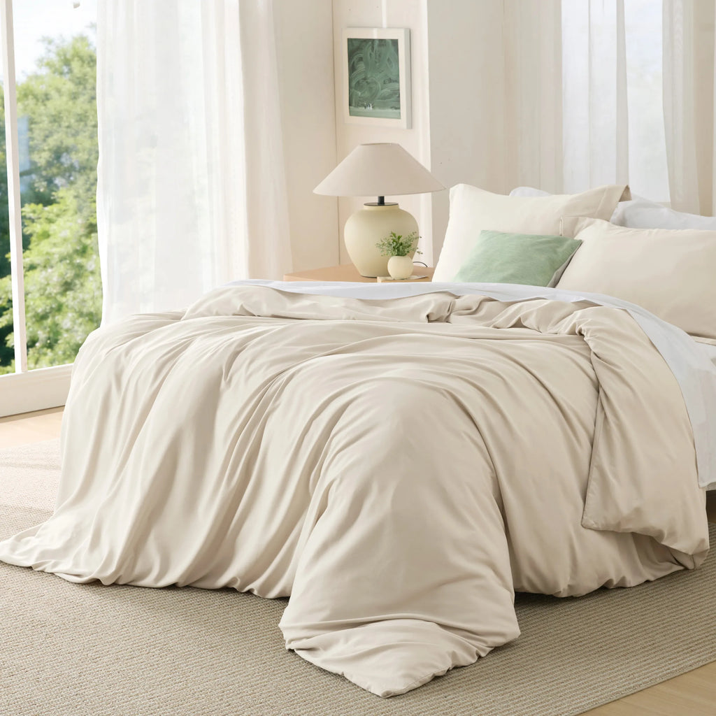 Duvet Cover Set, Brushed Microfiber for Guest Rooms and Everyday Bedroom Styling, 9 Sizes and 36 Colors image 137
