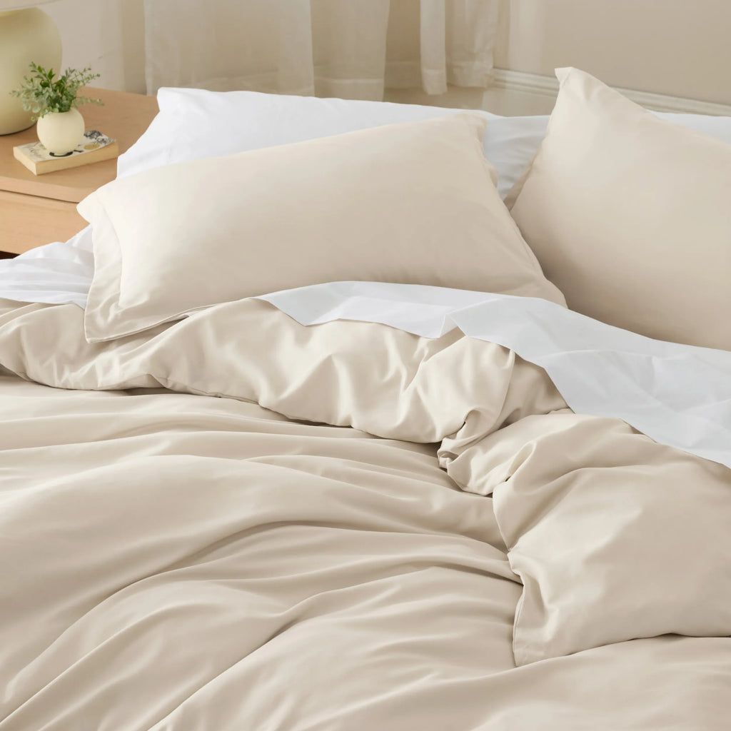 Duvet Cover Set, Brushed Microfiber for Guest Rooms and Everyday Bedroom Styling, 9 Sizes and 36 Colors image 138