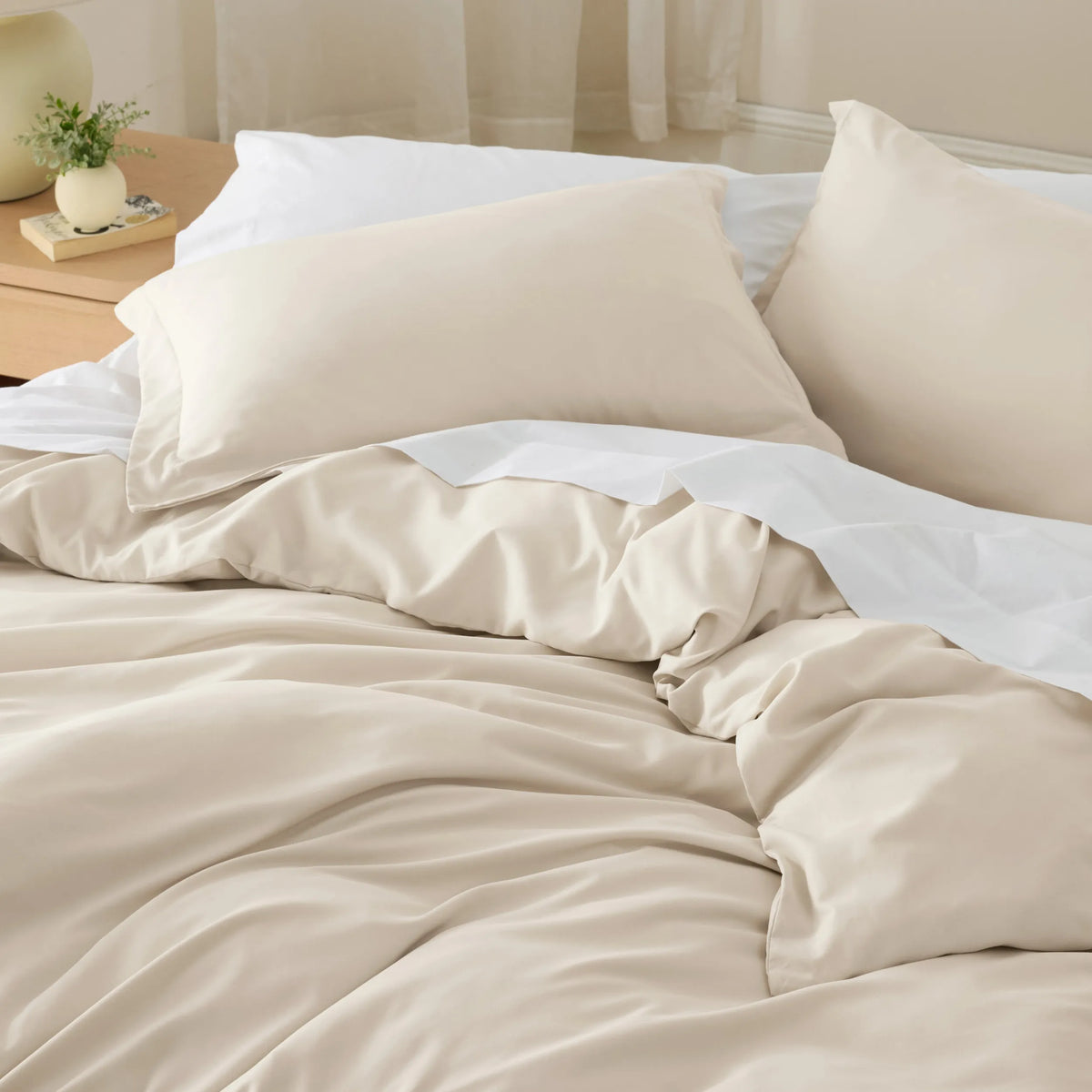 Duvet Cover Set, Brushed Microfiber for Guest Rooms and Everyday Bedroom Styling, 9 Sizes and 36 Colors image 138