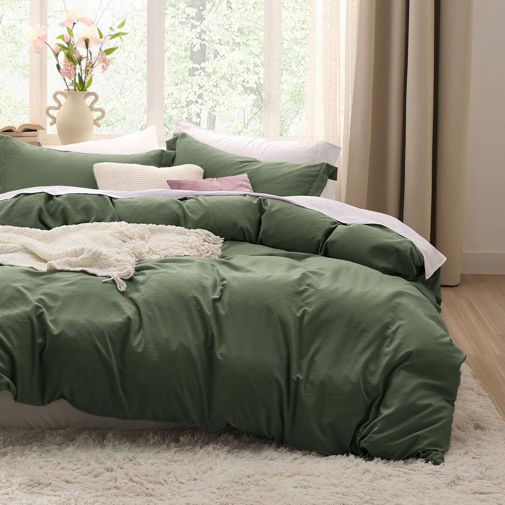 Duvet Cover Set, Ultra Soft Hypoallergenic Microfiber, Lightweight Design for Guest Rooms and Everyday Bedroom Styling image 140