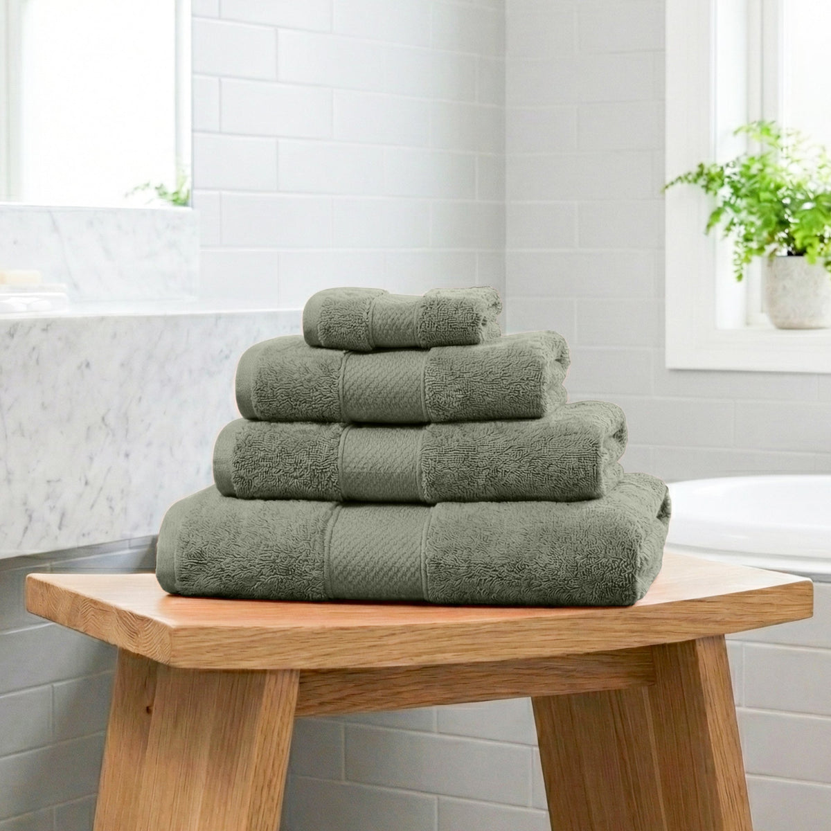 Bath Linen, Plush Towel Collection for Daily Bathroom Routines and Guest Baths, 5 Sizes and 15 Colors image 141