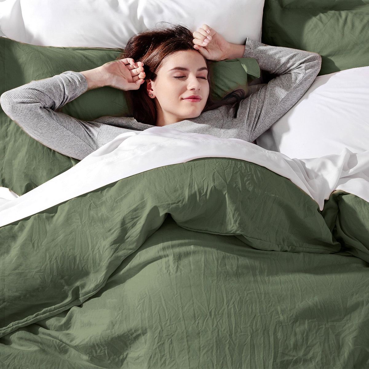 Duvet Cover Set, Ultra Soft Hypoallergenic Microfiber, Lightweight Design for Guest Rooms and Everyday Bedroom Styling image 142