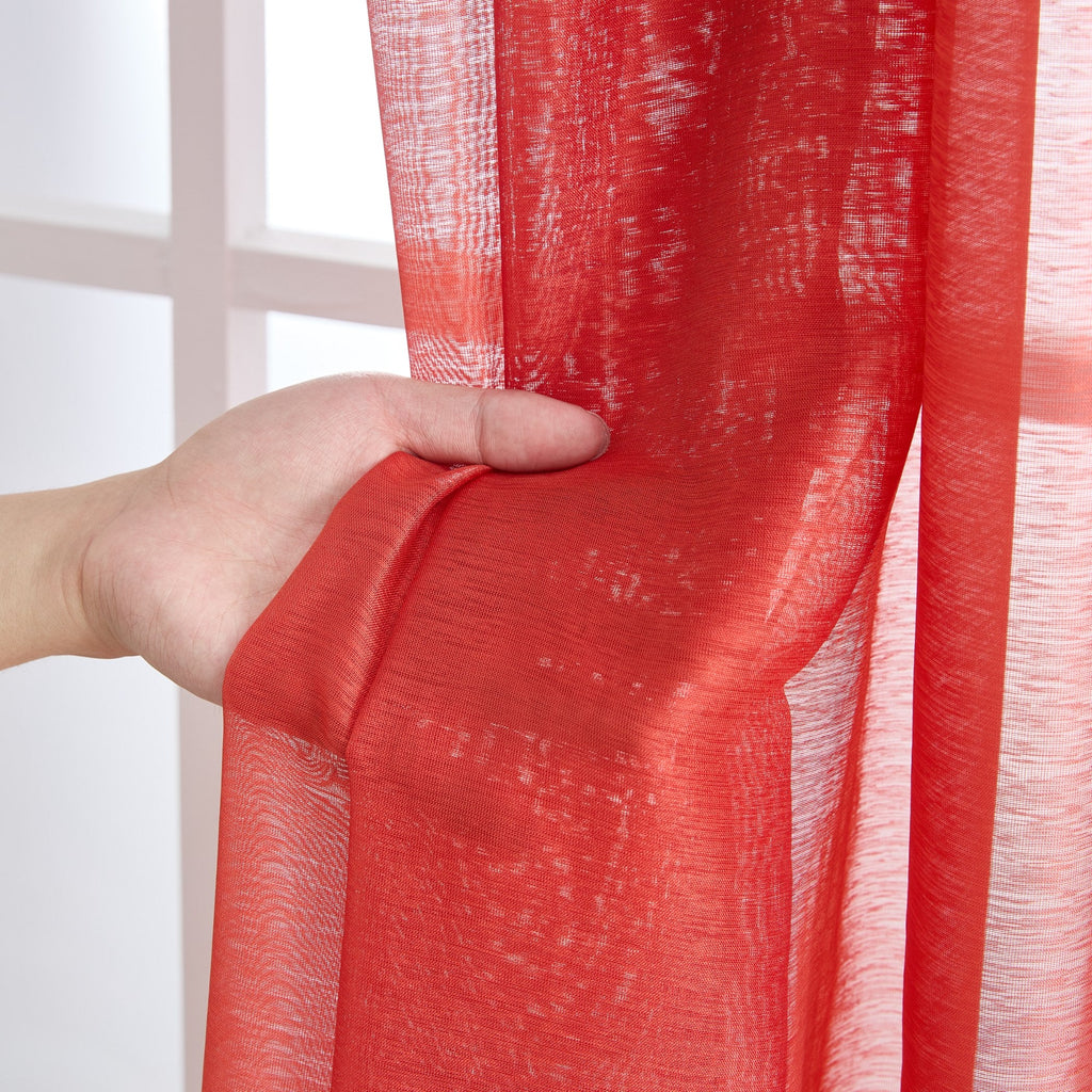 Window Curtain, Victoria Semi Sheer Grommet Panels for Windows, Room Styling and Everyday Privacy, 14 Sizes and 28 Colors image 143