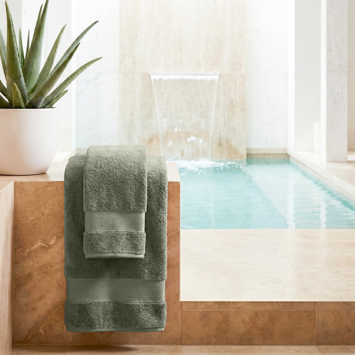 Bath Linen, Plush Towel Collection for Daily Bathroom Routines and Guest Baths, 5 Sizes and 15 Colors image 144