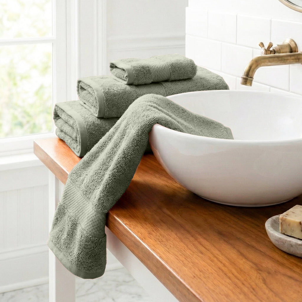 Bath Linen, Plush Towel Collection for Daily Bathroom Routines and Guest Baths, 5 Sizes and 15 Colors image 145