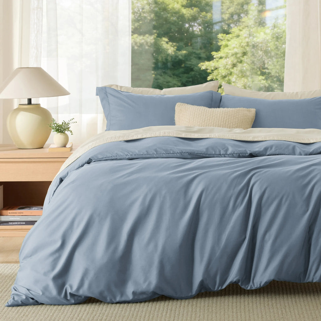 Duvet Cover Set, Brushed Microfiber for Guest Rooms and Everyday Bedroom Styling, 9 Sizes and 36 Colors image 146