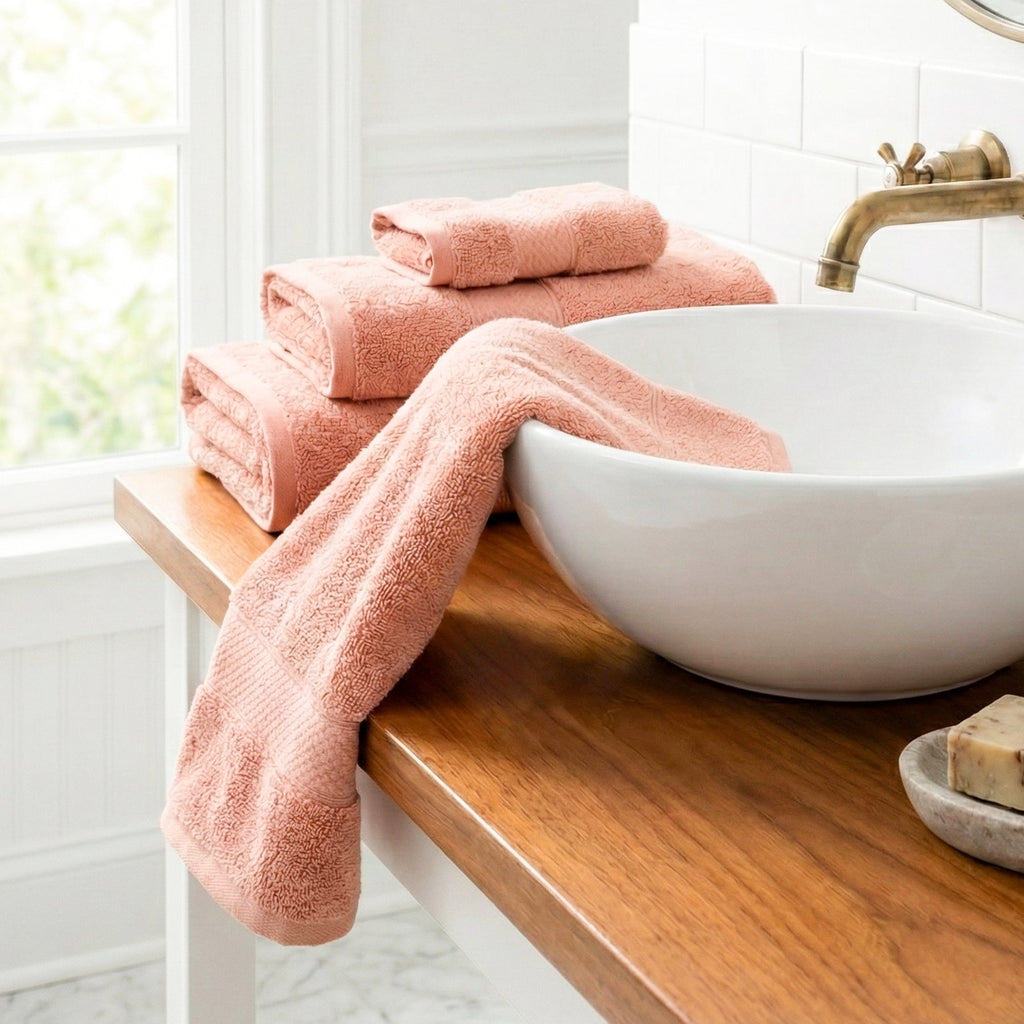 Bath Linen, Plush Towel Collection for Daily Bathroom Routines and Guest Baths, 5 Sizes and 15 Colors image 148