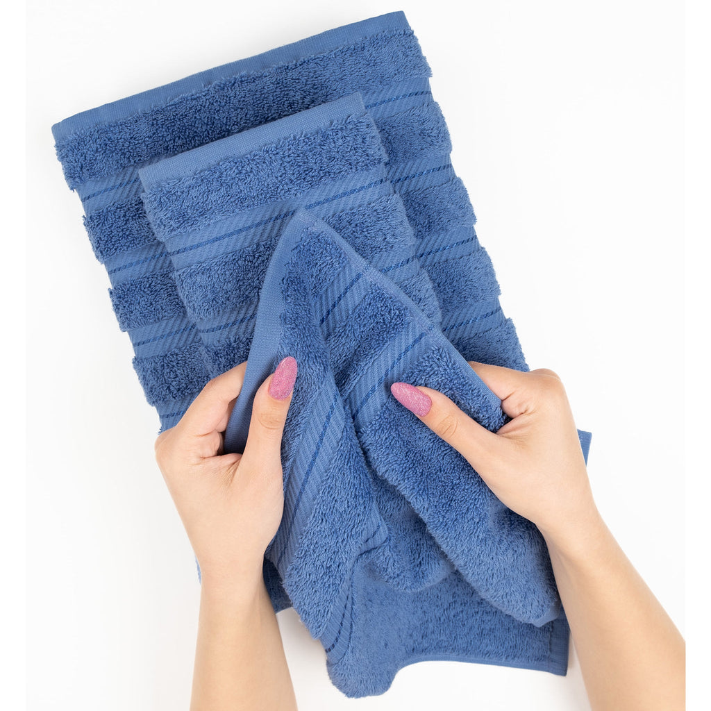 Bath Towel Set, 100% Cotton Turkish Towels for Bathroom, 4 for Home Bathrooms and Everyday Care, 21 Color Options image 149