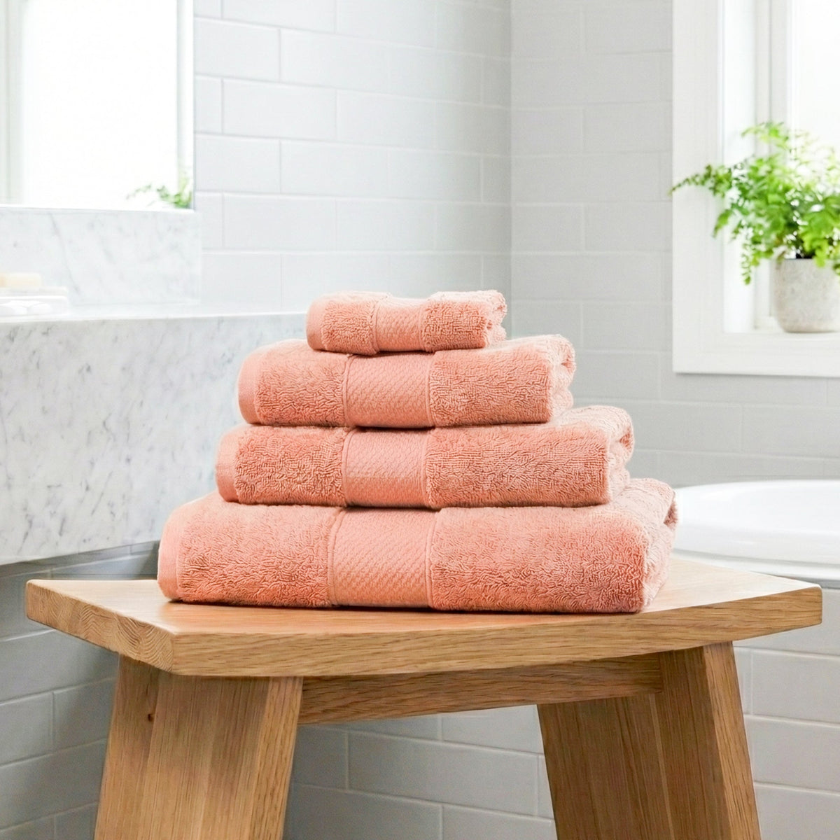 Bath Linen, Plush Towel Collection for Daily Bathroom Routines and Guest Baths, 5 Sizes and 15 Colors image 149