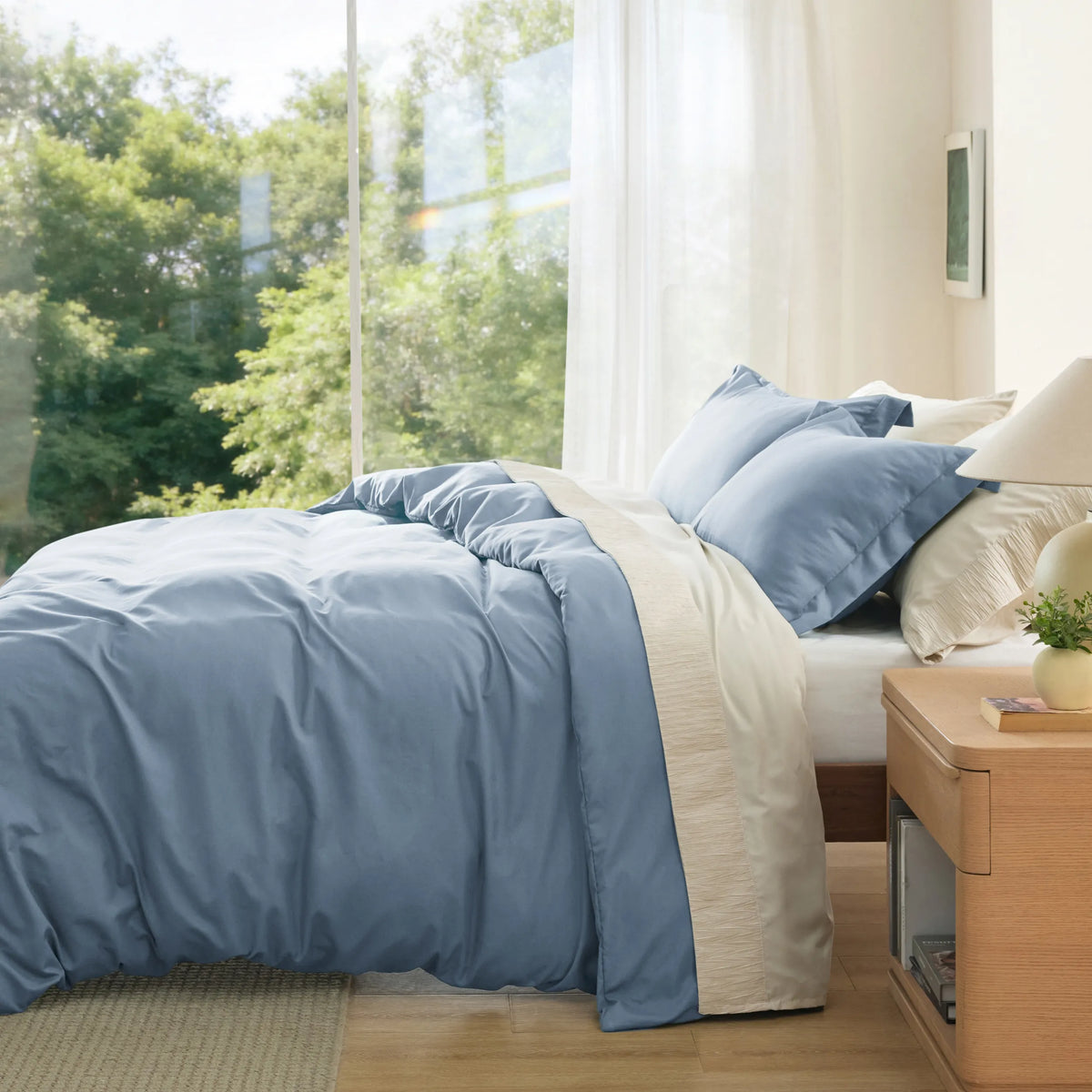Duvet Cover Set, Brushed Microfiber for Guest Rooms and Everyday Bedroom Styling, 9 Sizes and 36 Colors image 149