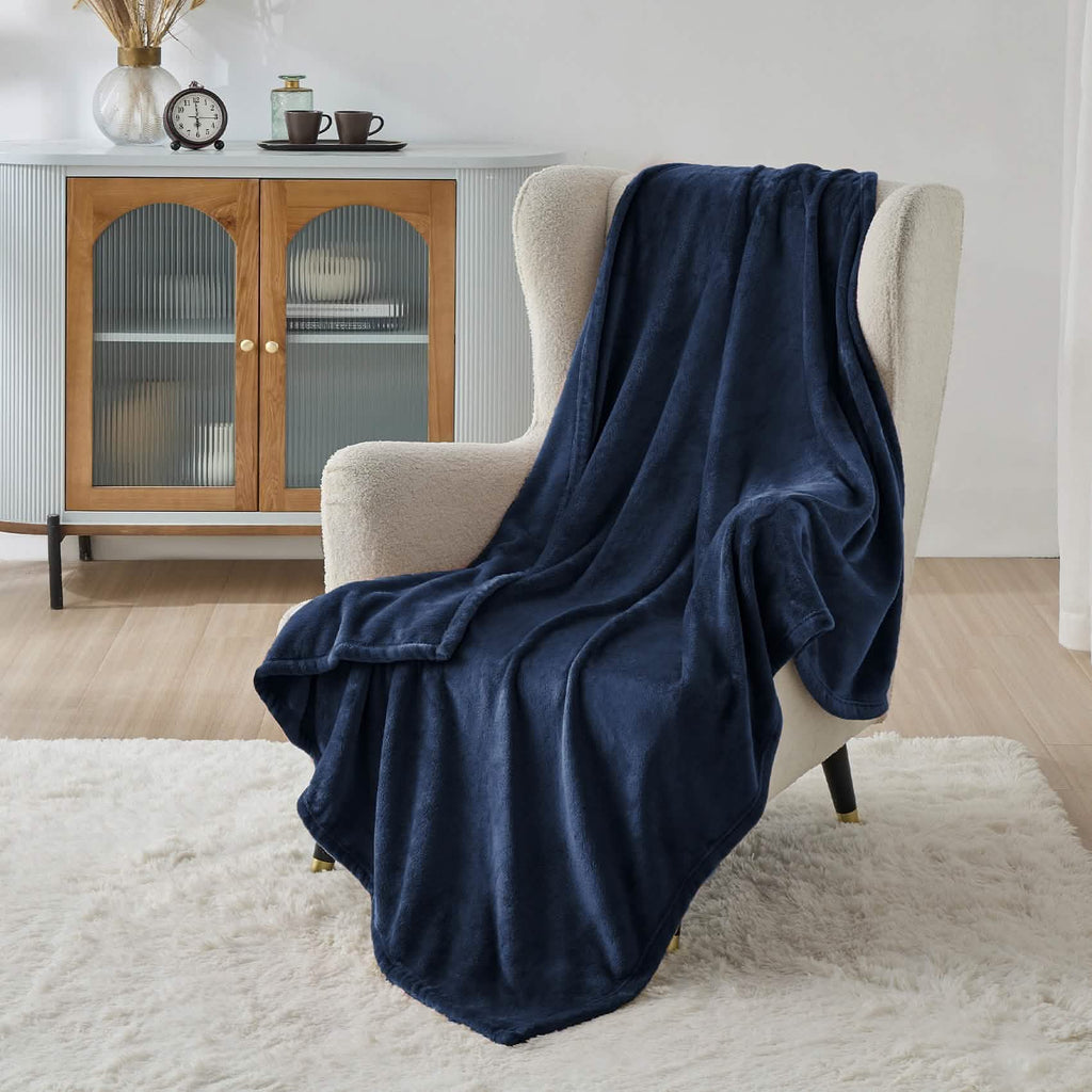 Cozy Throw Blanket, Flannel Fleece 300gsm, Lightweight Design for Living Rooms, Bedrooms and Everyday Lounging, 4 Sizes and 29 Colors image 150