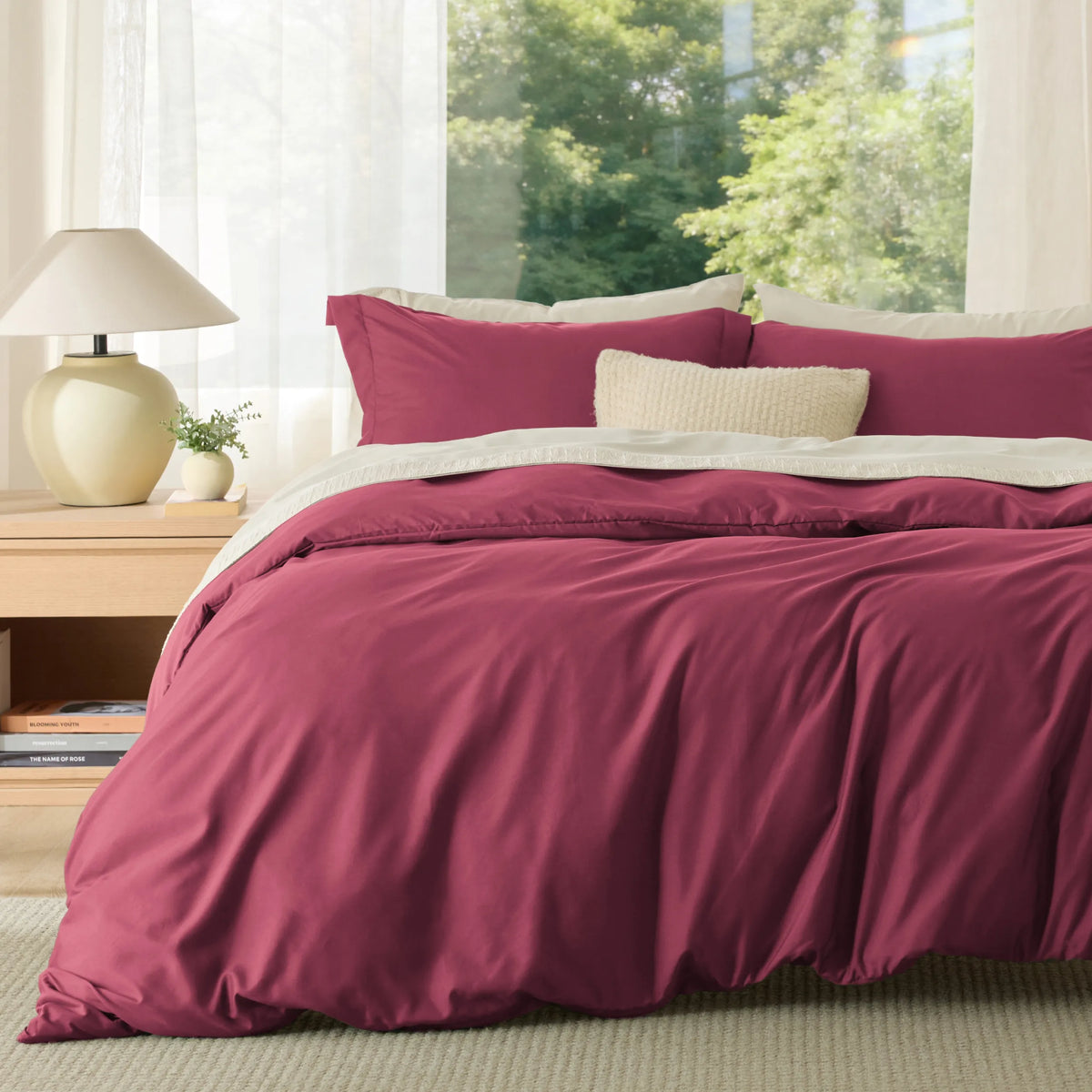 Duvet Cover Set, Brushed Microfiber for Guest Rooms and Everyday Bedroom Styling, 9 Sizes and 36 Colors image 151