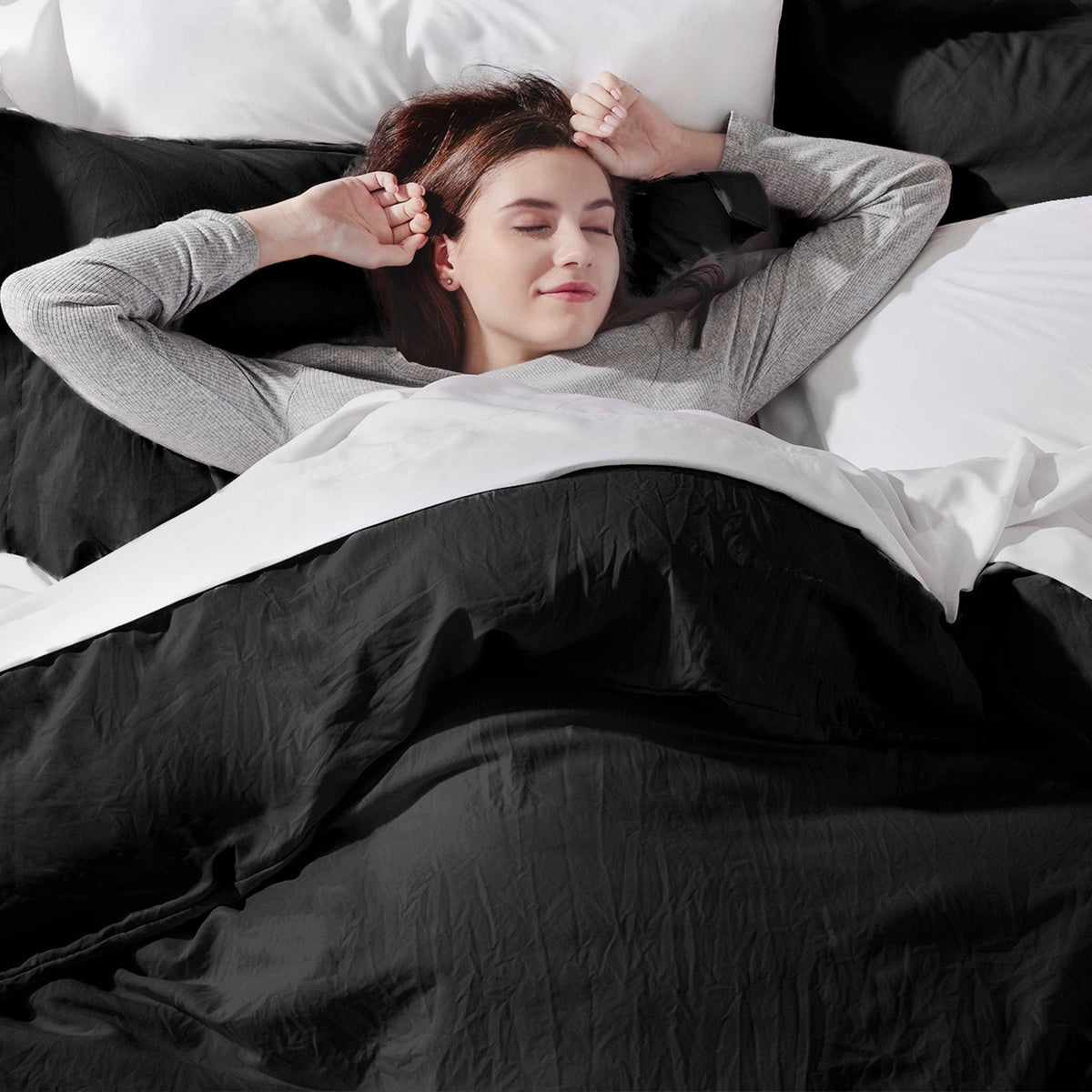 Duvet Cover Set, Ultra Soft Hypoallergenic Microfiber, Lightweight Design for Guest Rooms and Everyday Bedroom Styling image 154