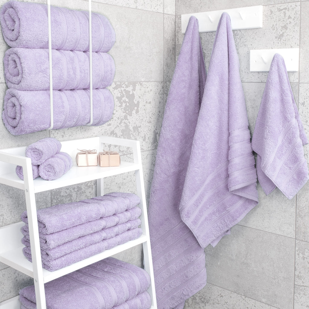 Bath Towel Set, 100% Cotton Turkish Towels for Bathroom, 4 for Home Bathrooms and Everyday Care, 21 Color Options image 155