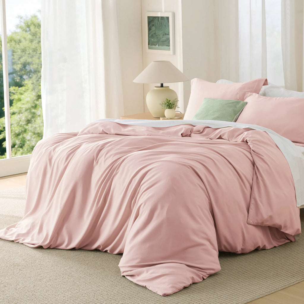 Duvet Cover Set, Brushed Microfiber for Guest Rooms and Everyday Bedroom Styling, 9 Sizes and 36 Colors image 157