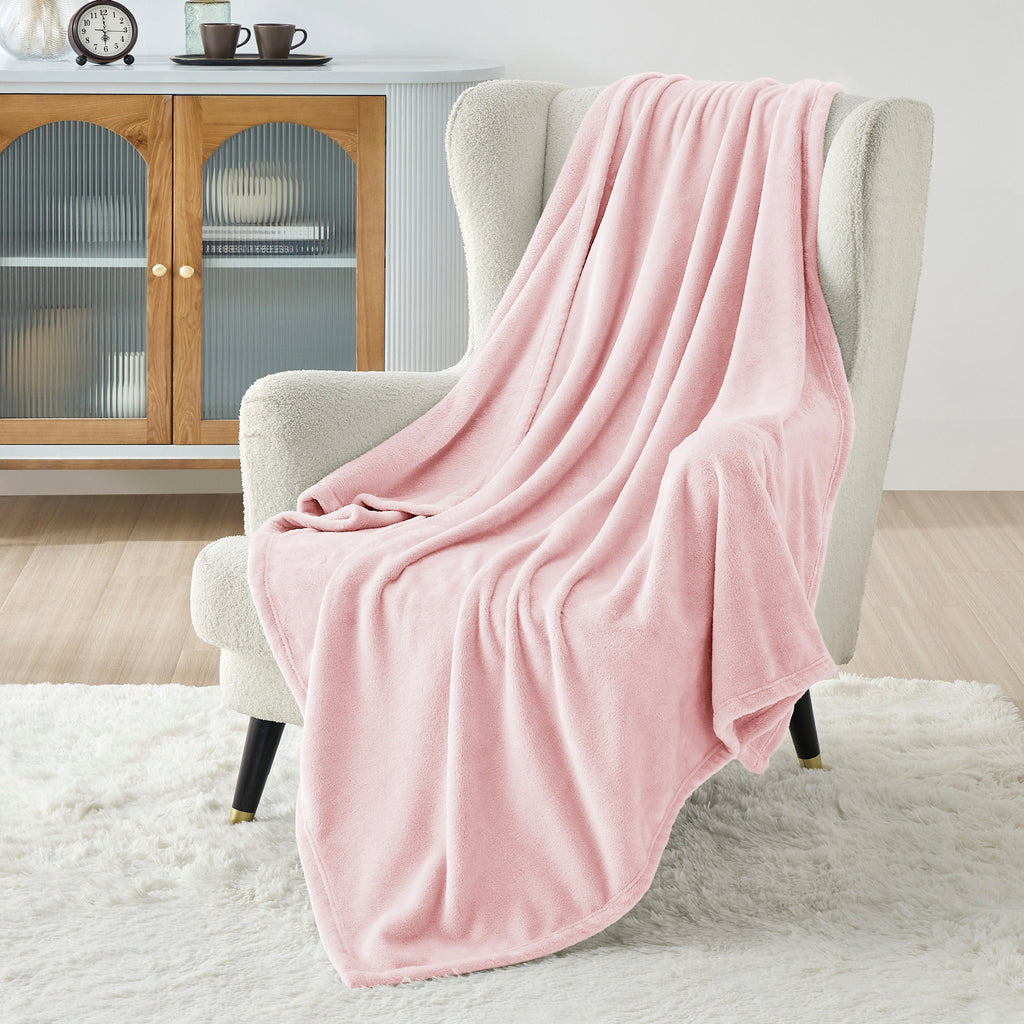Cozy Throw Blanket, Flannel Fleece 300gsm, Lightweight Design for Living Rooms, Bedrooms and Everyday Lounging, 4 Sizes and 29 Colors image 158