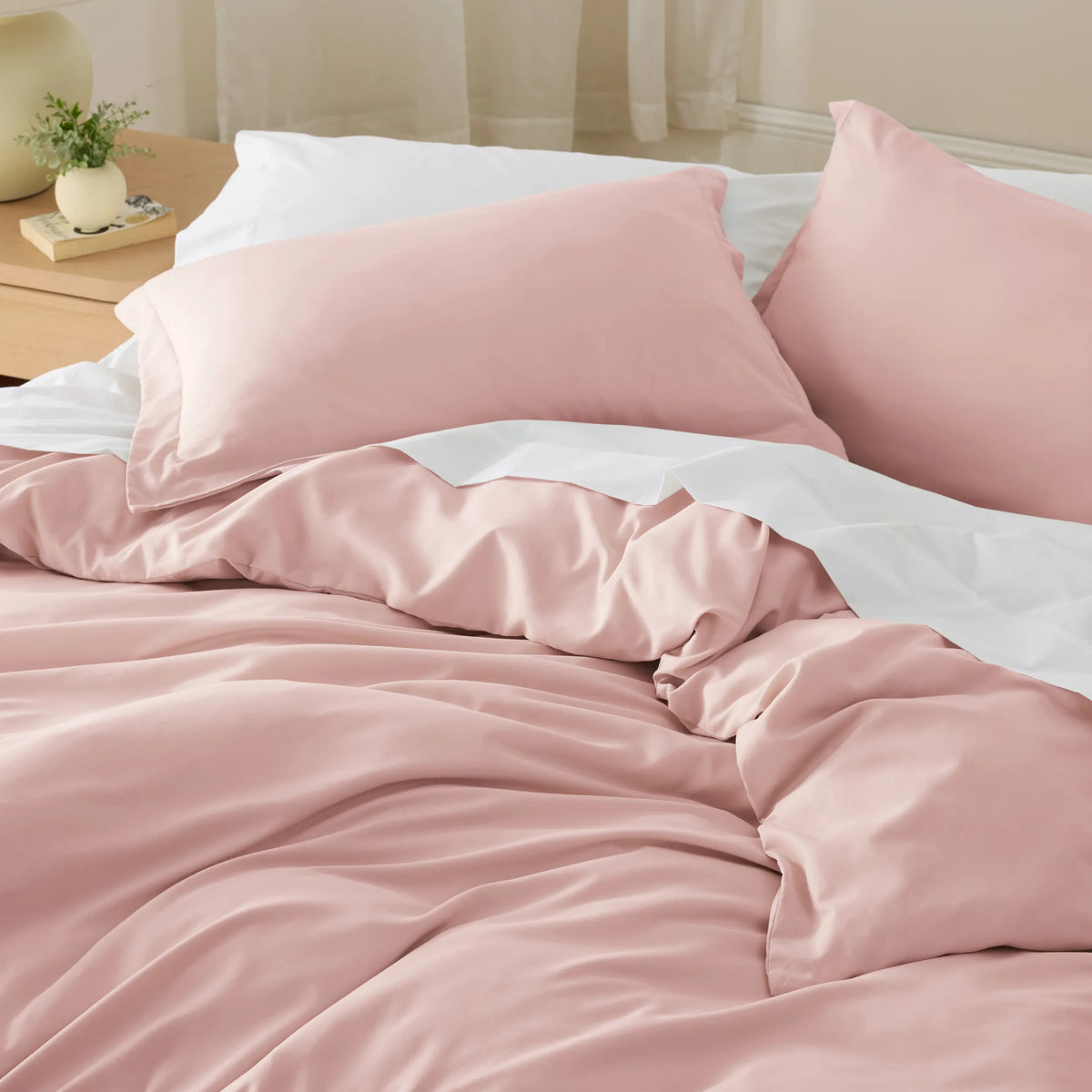 Duvet Cover Set, Brushed Microfiber for Guest Rooms and Everyday Bedroom Styling, 9 Sizes and 36 Colors image 158