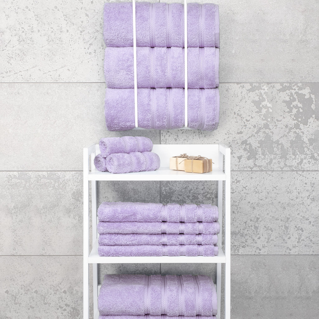 Bath Towel Set, 100% Cotton Turkish Towels for Bathroom, 4 for Home Bathrooms and Everyday Care, 21 Color Options image 160