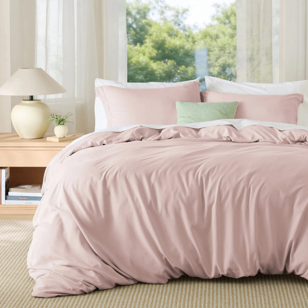 Duvet Cover Set, Brushed Microfiber for Guest Rooms and Everyday Bedroom Styling, 9 Sizes and 36 Colors image 161