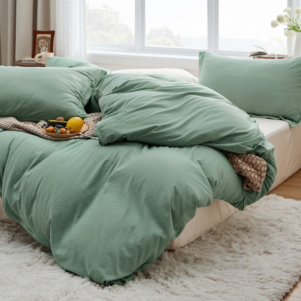 Duvet Cover Set, Ultra Soft Hypoallergenic Microfiber, Lightweight Design for Guest Rooms and Everyday Bedroom Styling image 161