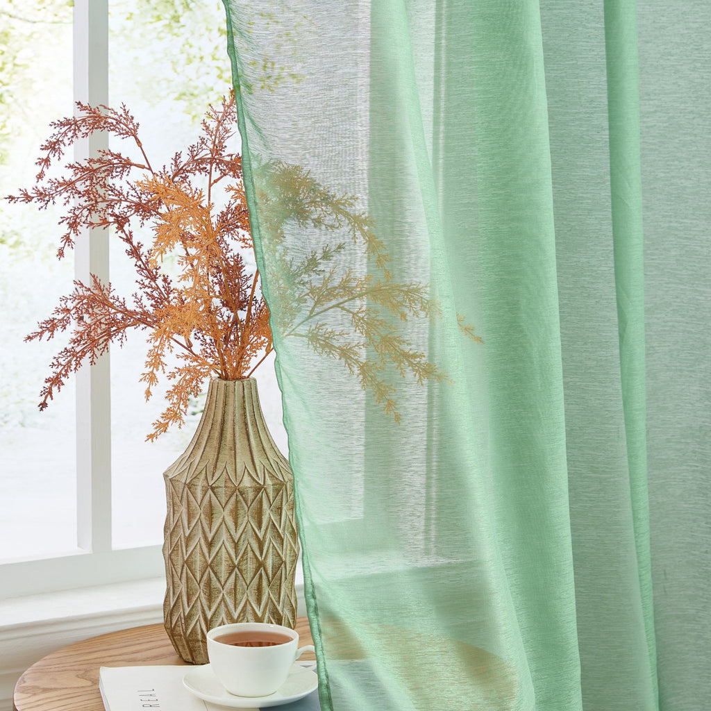 Window Curtain, Victoria Semi Sheer Grommet Panels for Windows, Room Styling and Everyday Privacy, 14 Sizes and 28 Colors image 165