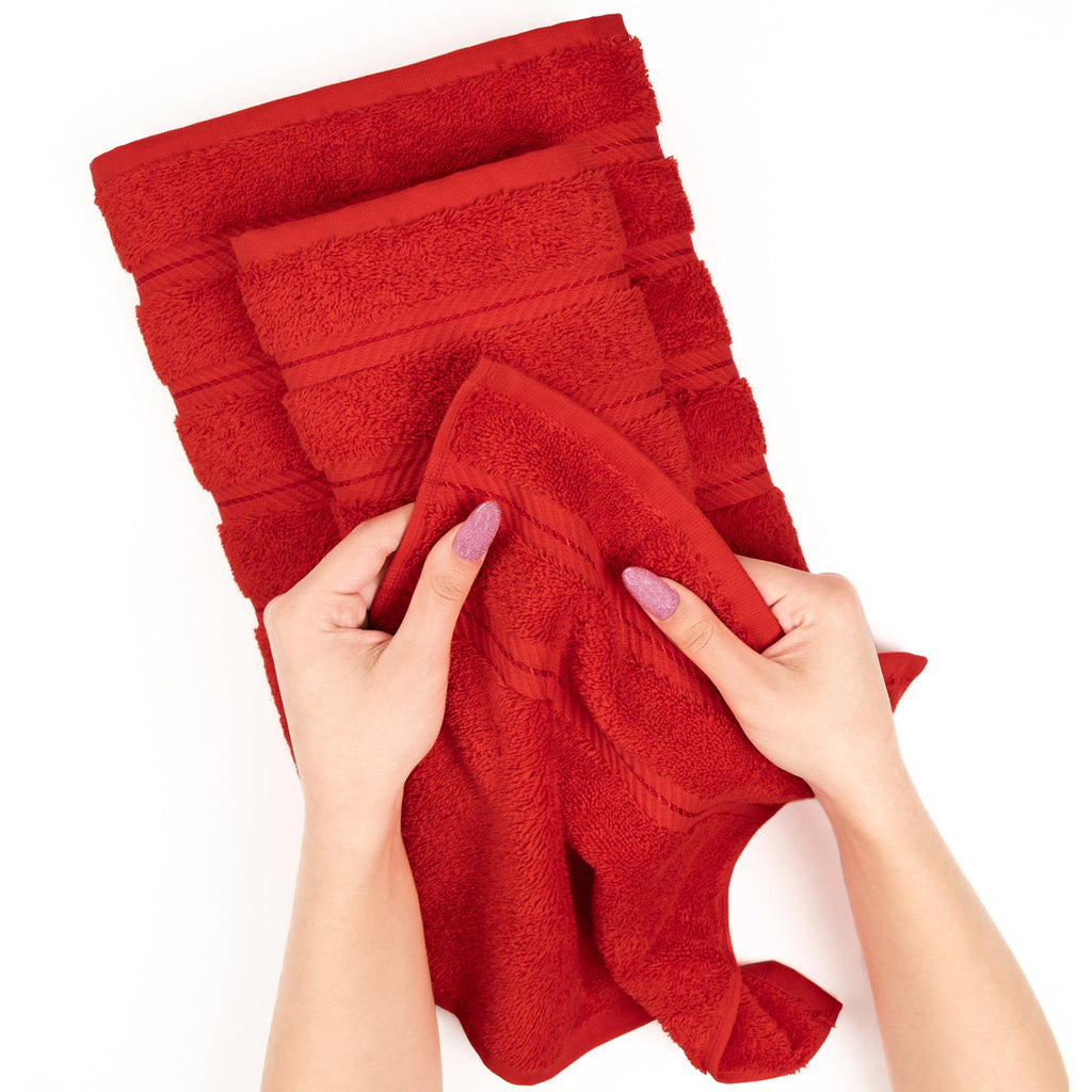 Bath Towel Set, 100% Cotton Turkish Towels for Bathroom, 4 for Home Bathrooms and Everyday Care, 21 Color Options image 167