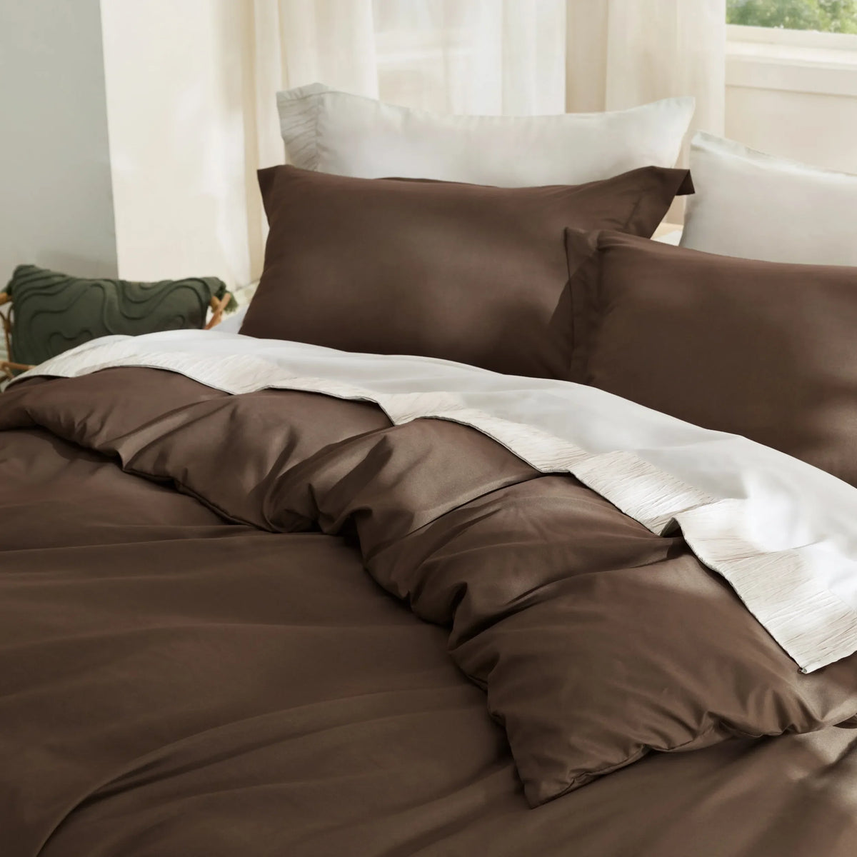 Duvet Cover Set, Brushed Microfiber for Guest Rooms and Everyday Bedroom Styling, 9 Sizes and 36 Colors image 168