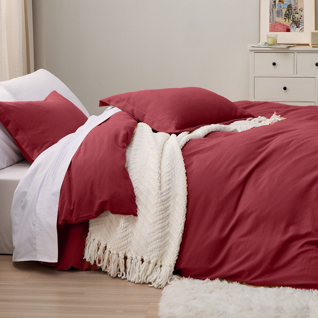 Duvet Cover Set, Ultra Soft Hypoallergenic Microfiber, Lightweight Design for Guest Rooms and Everyday Bedroom Styling image 168