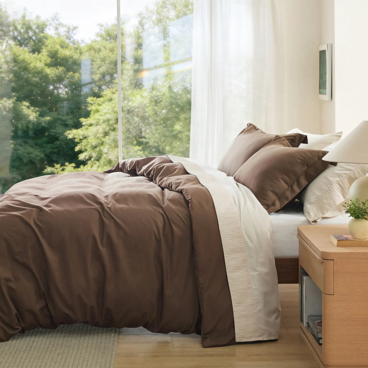 Duvet Cover Set, Brushed Microfiber for Guest Rooms and Everyday Bedroom Styling, 9 Sizes and 36 Colors image 169
