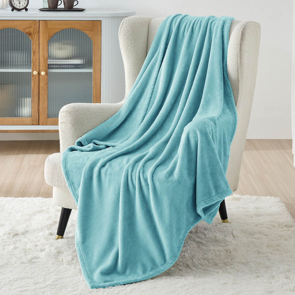 Cozy Throw Blanket, Flannel Fleece 300gsm, Lightweight Design for Living Rooms, Bedrooms and Everyday Lounging, 4 Sizes and 29 Colors image 172