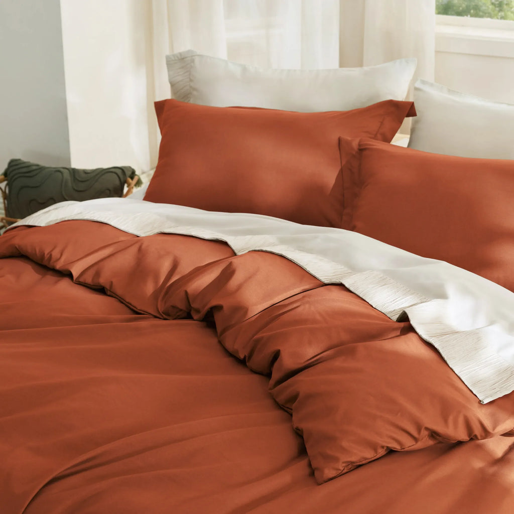 Duvet Cover Set, Brushed Microfiber for Guest Rooms and Everyday Bedroom Styling, 9 Sizes and 36 Colors image 173
