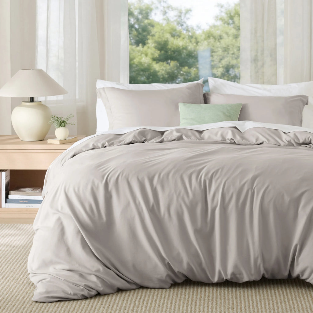 Duvet Cover Set, Brushed Microfiber for Guest Rooms and Everyday Bedroom Styling, 9 Sizes and 36 Colors image 176