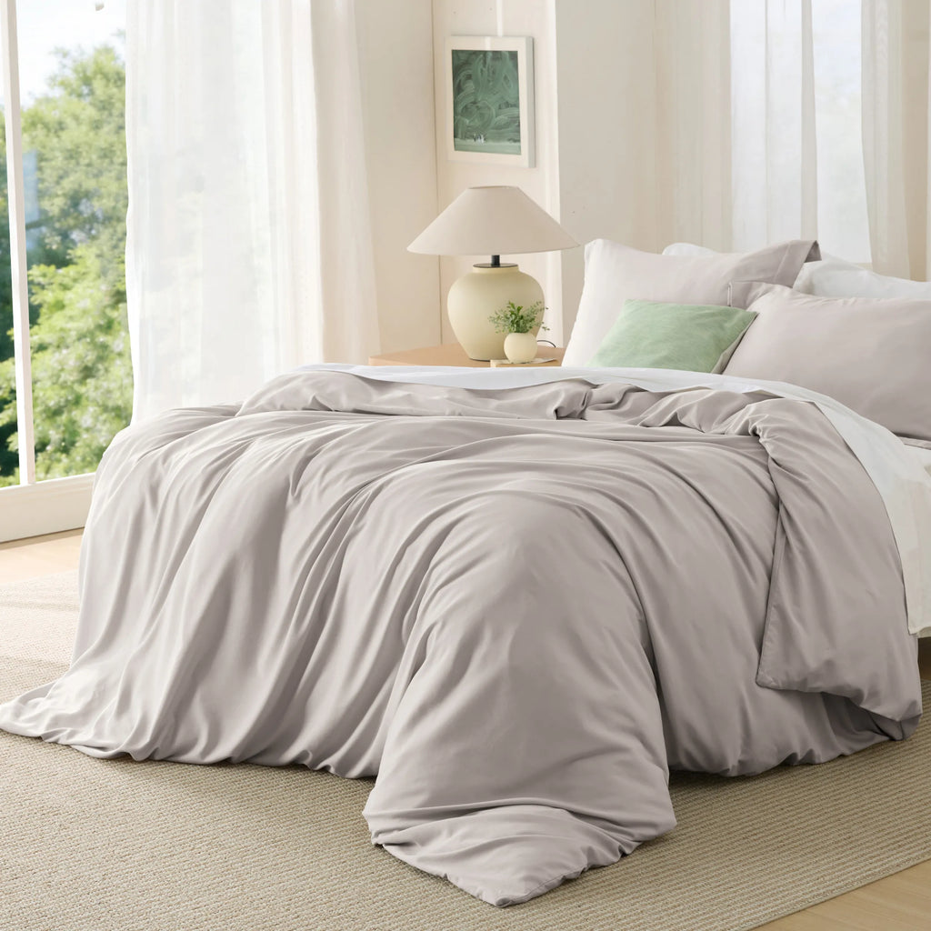 Duvet Cover Set, Brushed Microfiber for Guest Rooms and Everyday Bedroom Styling, 9 Sizes and 36 Colors image 177