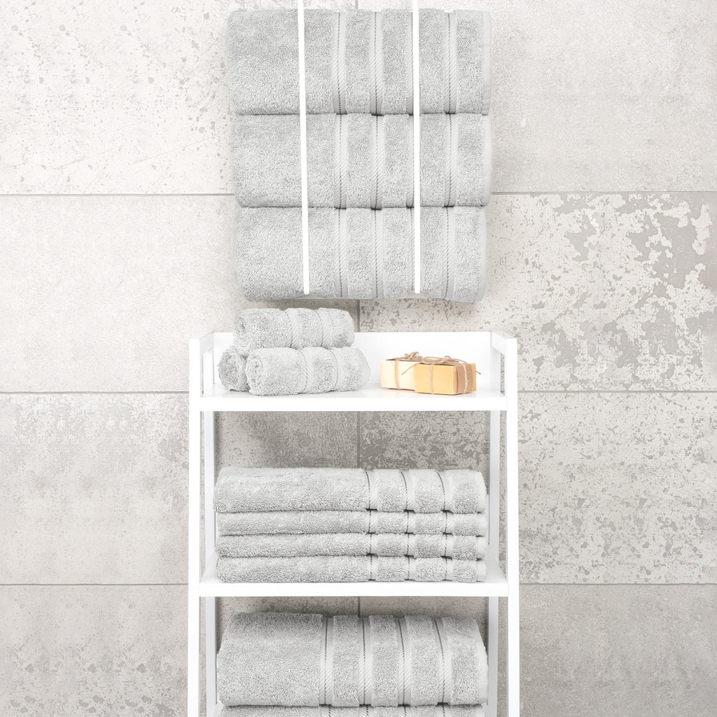 Bath Towel Set, 100% Cotton Turkish Towels for Bathroom, 4 for Home Bathrooms and Everyday Care, 21 Color Options image 178