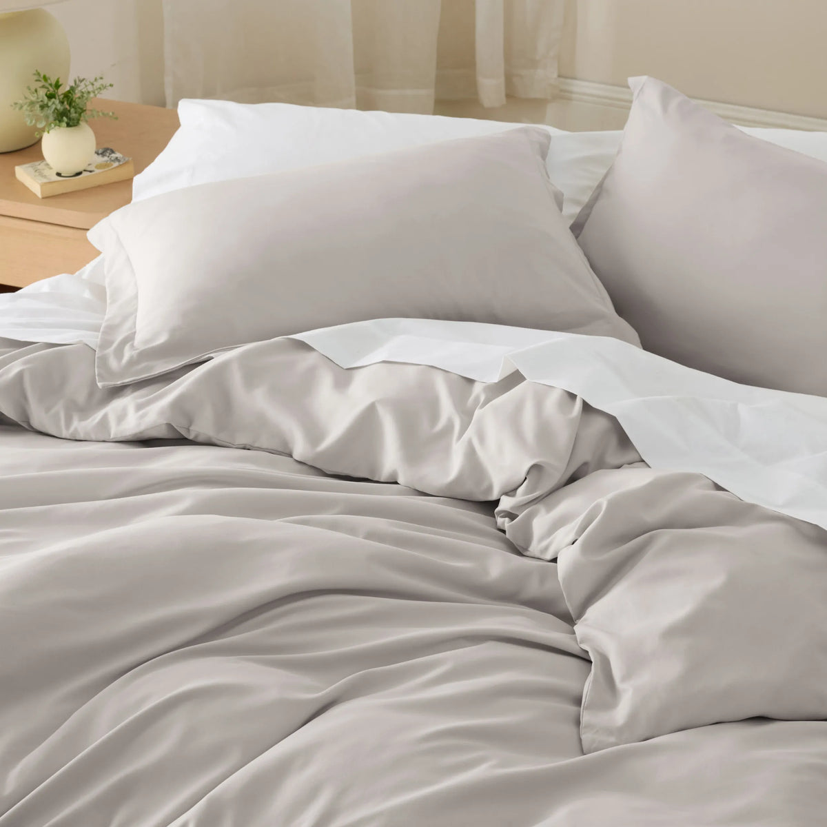 Duvet Cover Set, Brushed Microfiber for Guest Rooms and Everyday Bedroom Styling, 9 Sizes and 36 Colors image 178