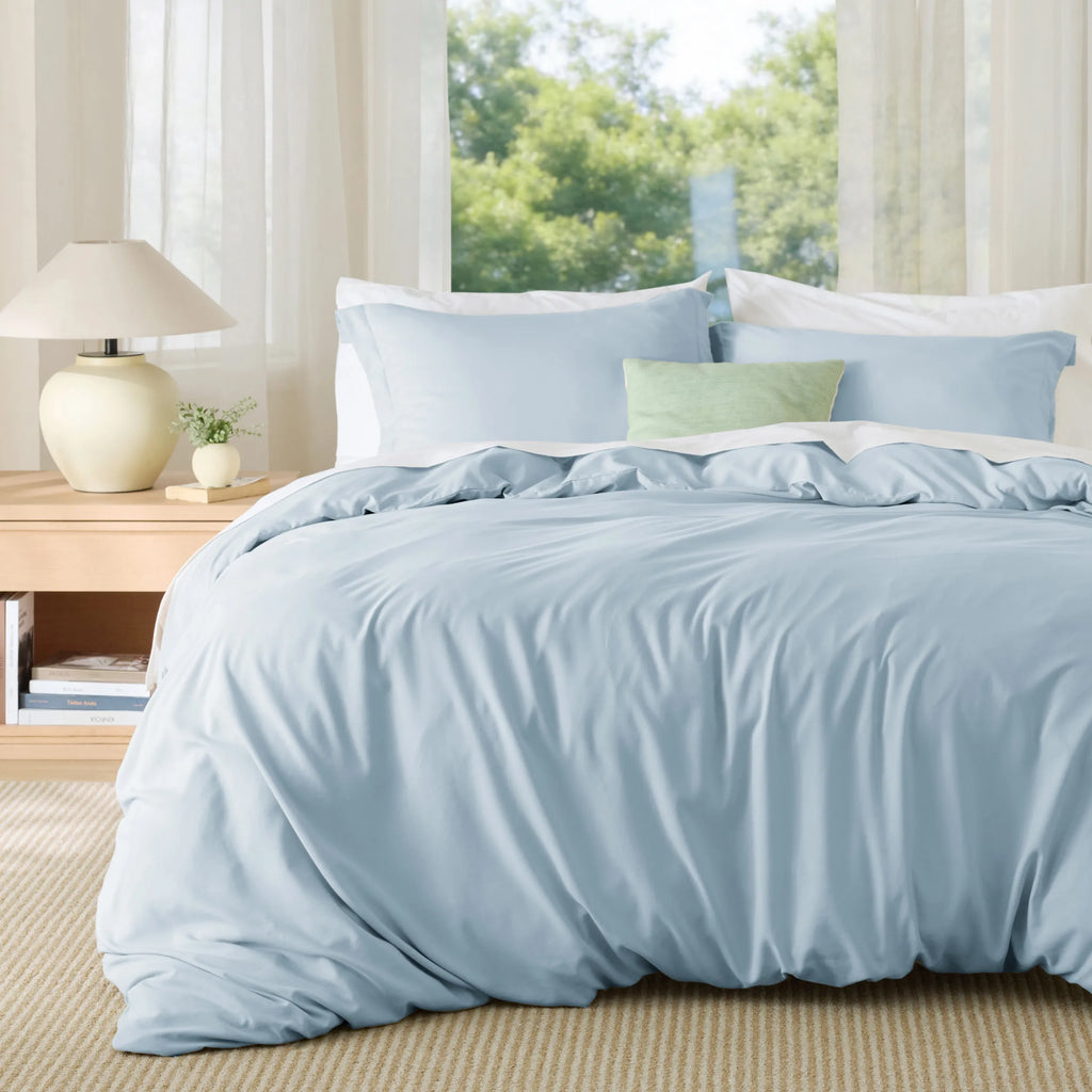 Duvet Cover Set, Brushed Microfiber for Guest Rooms and Everyday Bedroom Styling, 9 Sizes and 36 Colors image 181