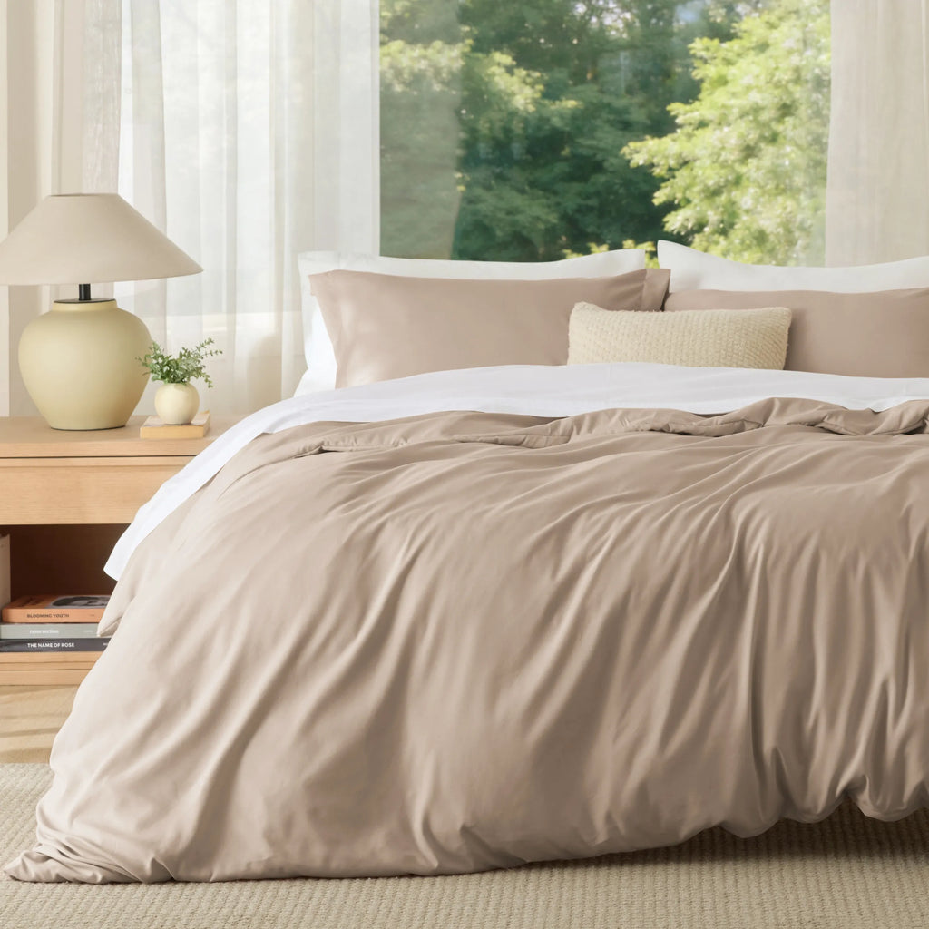 Duvet Cover Set, Brushed Microfiber for Guest Rooms and Everyday Bedroom Styling, 9 Sizes and 36 Colors image 186