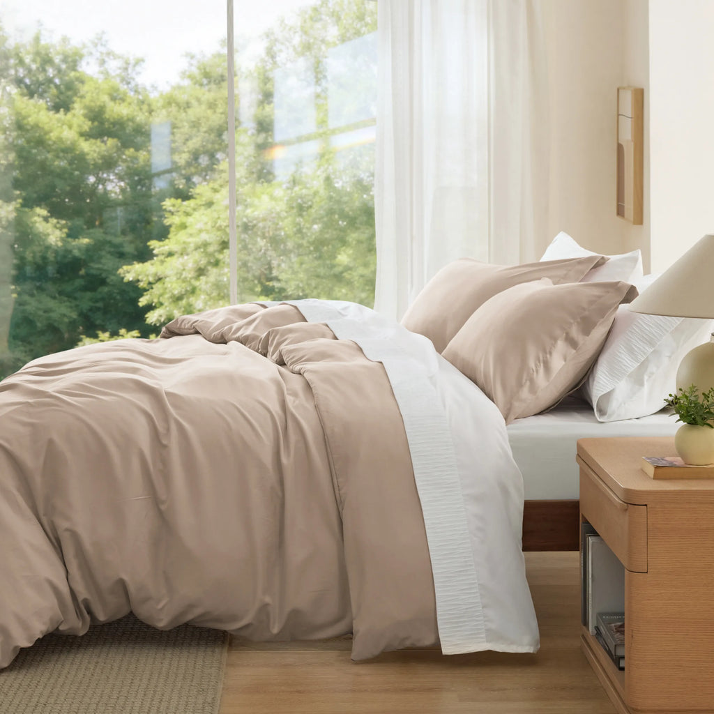Duvet Cover Set, Brushed Microfiber for Guest Rooms and Everyday Bedroom Styling, 9 Sizes and 36 Colors image 189