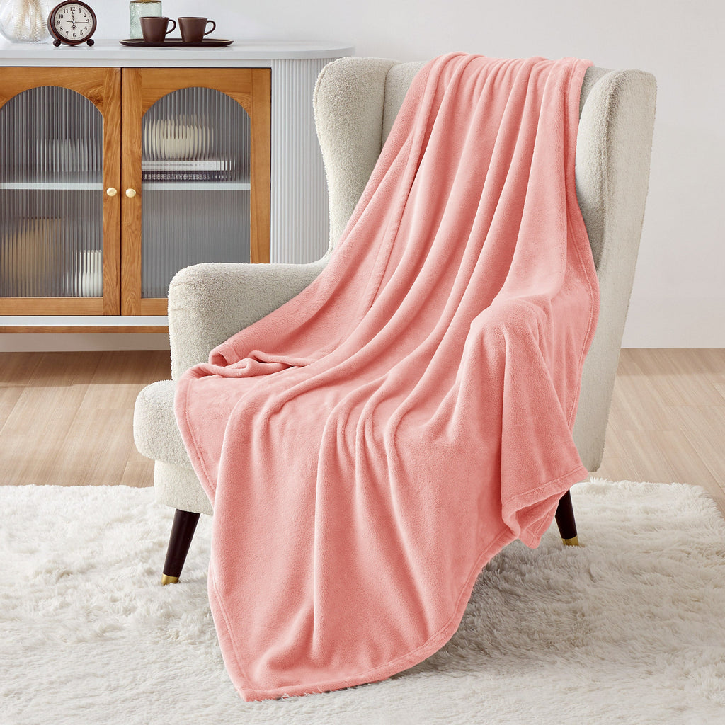 Cozy Throw Blanket, Flannel Fleece 300gsm, Lightweight Design for Living Rooms, Bedrooms and Everyday Lounging, 4 Sizes and 29 Colors image 199
