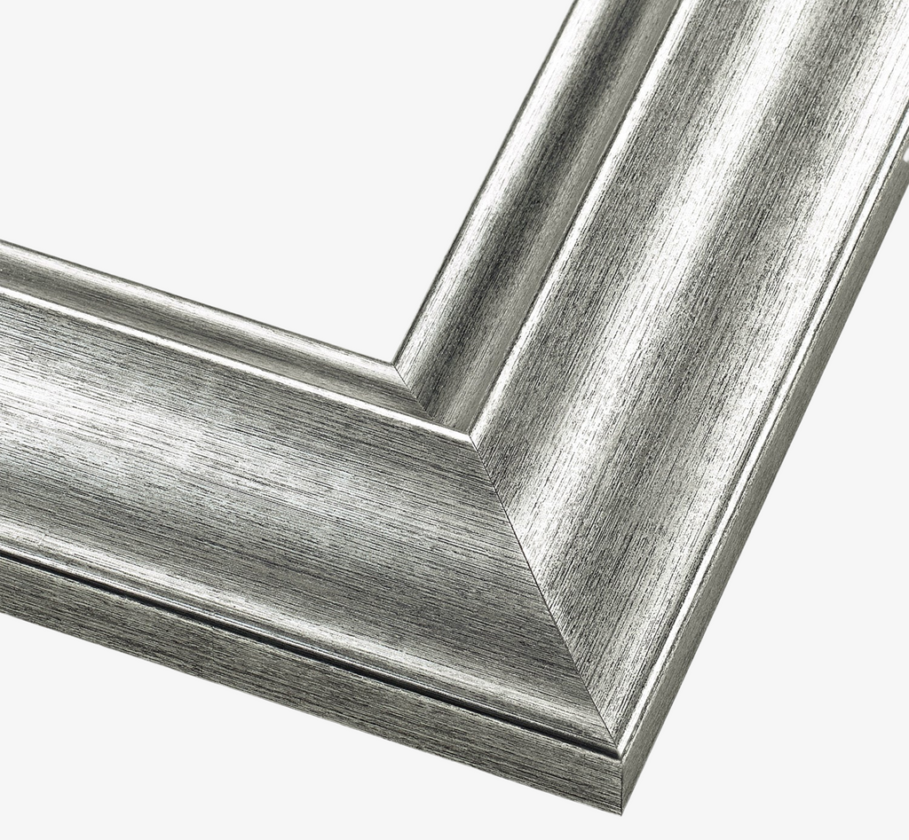 Mirror Frame Kit, Chelsea Silver Streak, MDF Construction for Existing Wall-Mounted Mirrors and Bathroom Refreshes, 12 Size Options image 1