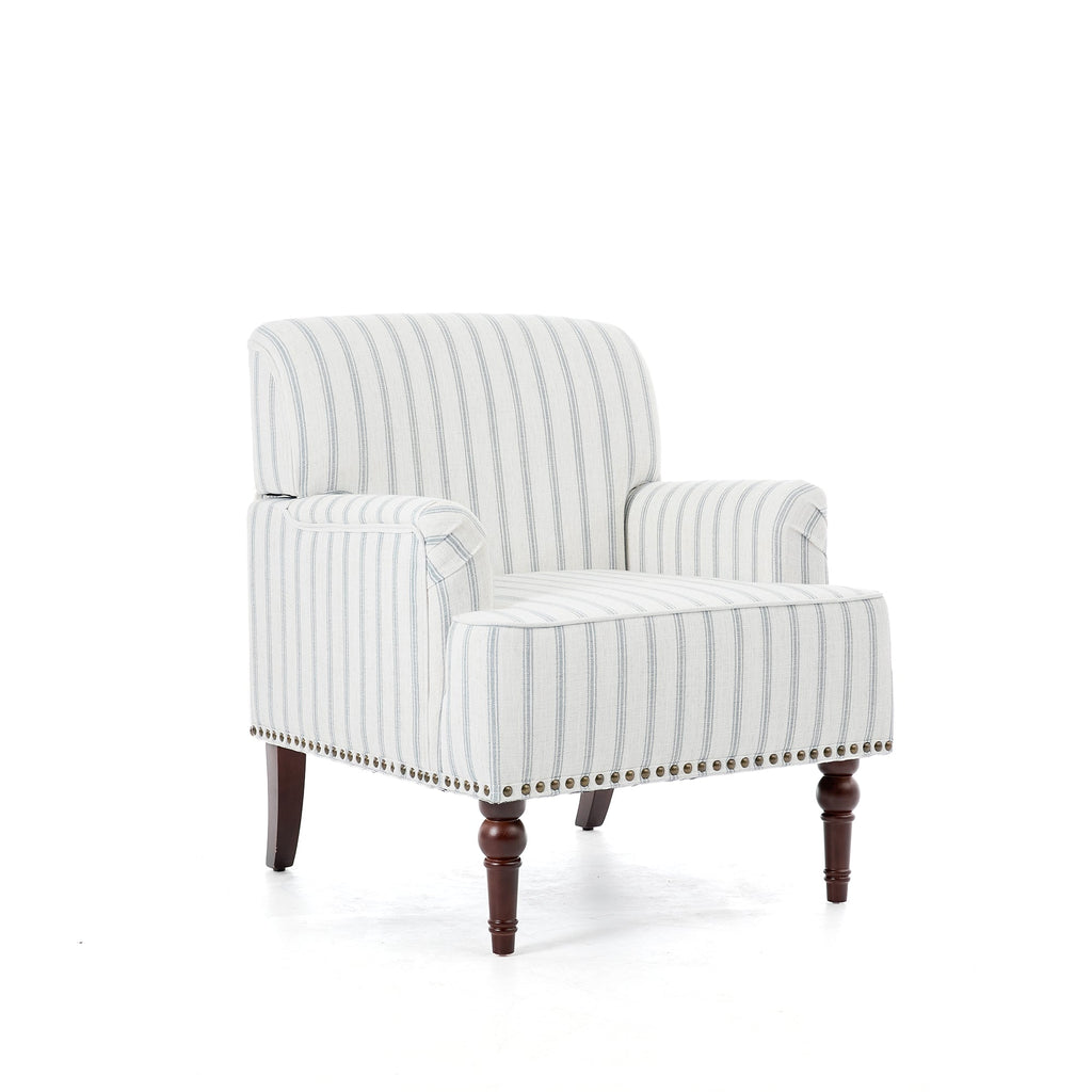 Upholstered Armchair, Pure Linen Upholstery, High-Density Foam for Bedroom Seating, Living Rooms and Home Study Spaces, 13 Color Options image 64