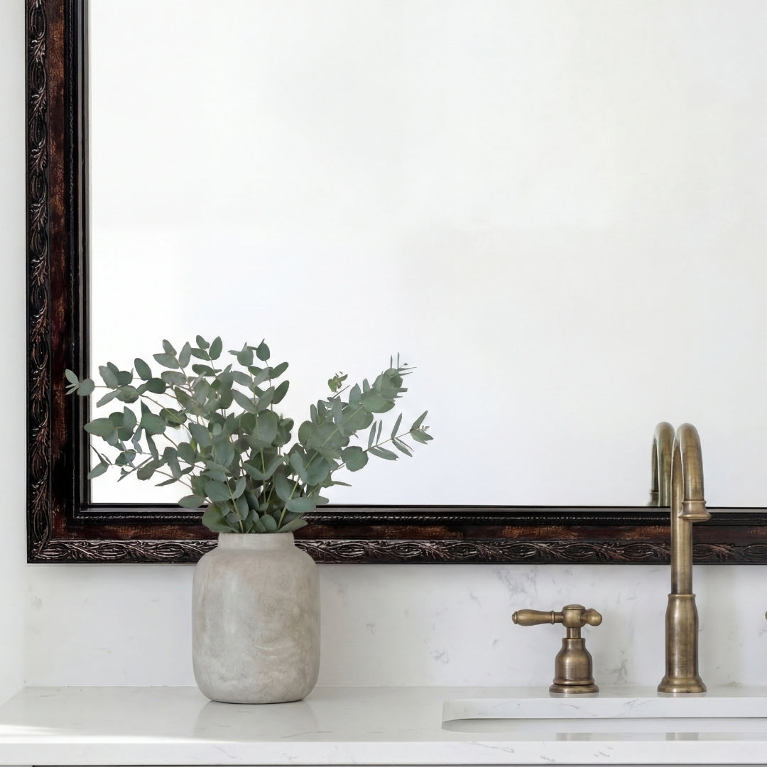 Mirror Frame Kit, Acadia Oiled Bronze for Bathroom Vanity Mirrors and Home Mirror Framing, 12 Size Options image 6