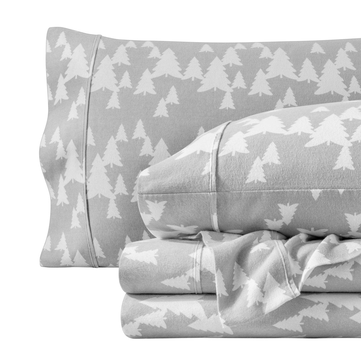 Bed Sheet Set, Cotton Flannel Prints for Master Bedrooms, Guest Beds and Daily Use, 7 Sizes and 30 Colors image 206