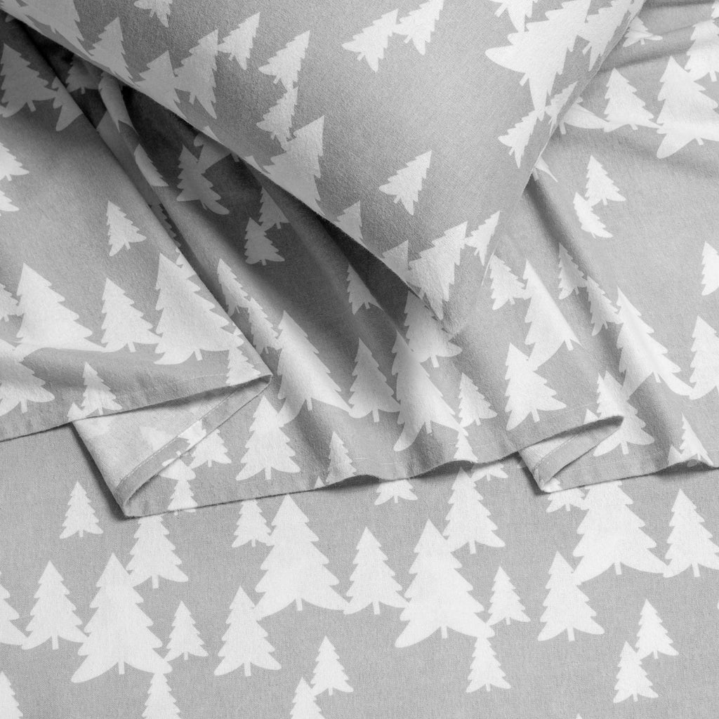 Bed Sheet Set, Cotton Flannel Prints for Master Bedrooms, Guest Beds and Daily Use, 7 Sizes and 30 Colors image 208