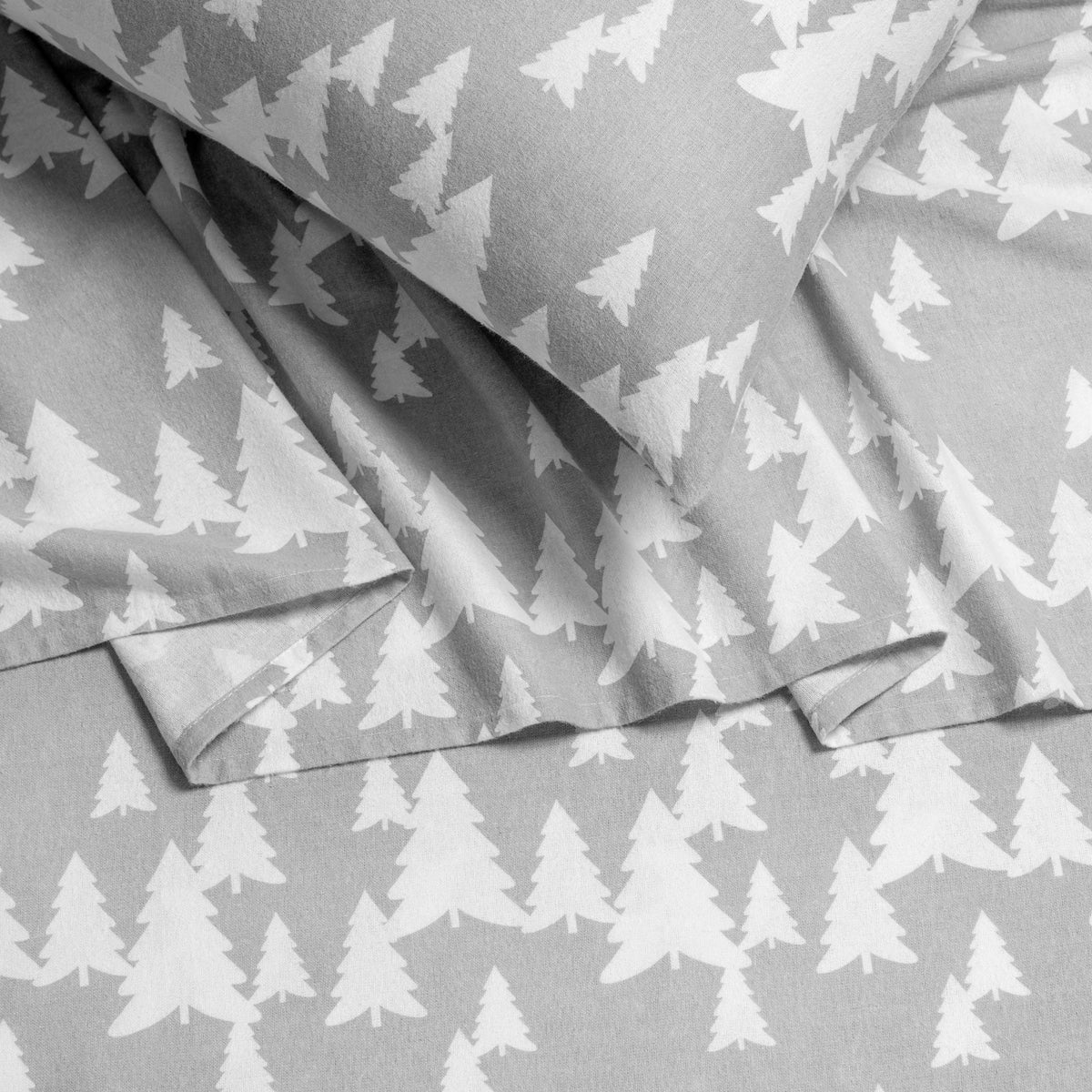 Bed Sheet Set, Cotton Flannel Prints for Master Bedrooms, Guest Beds and Daily Use, 7 Sizes and 30 Colors image 208