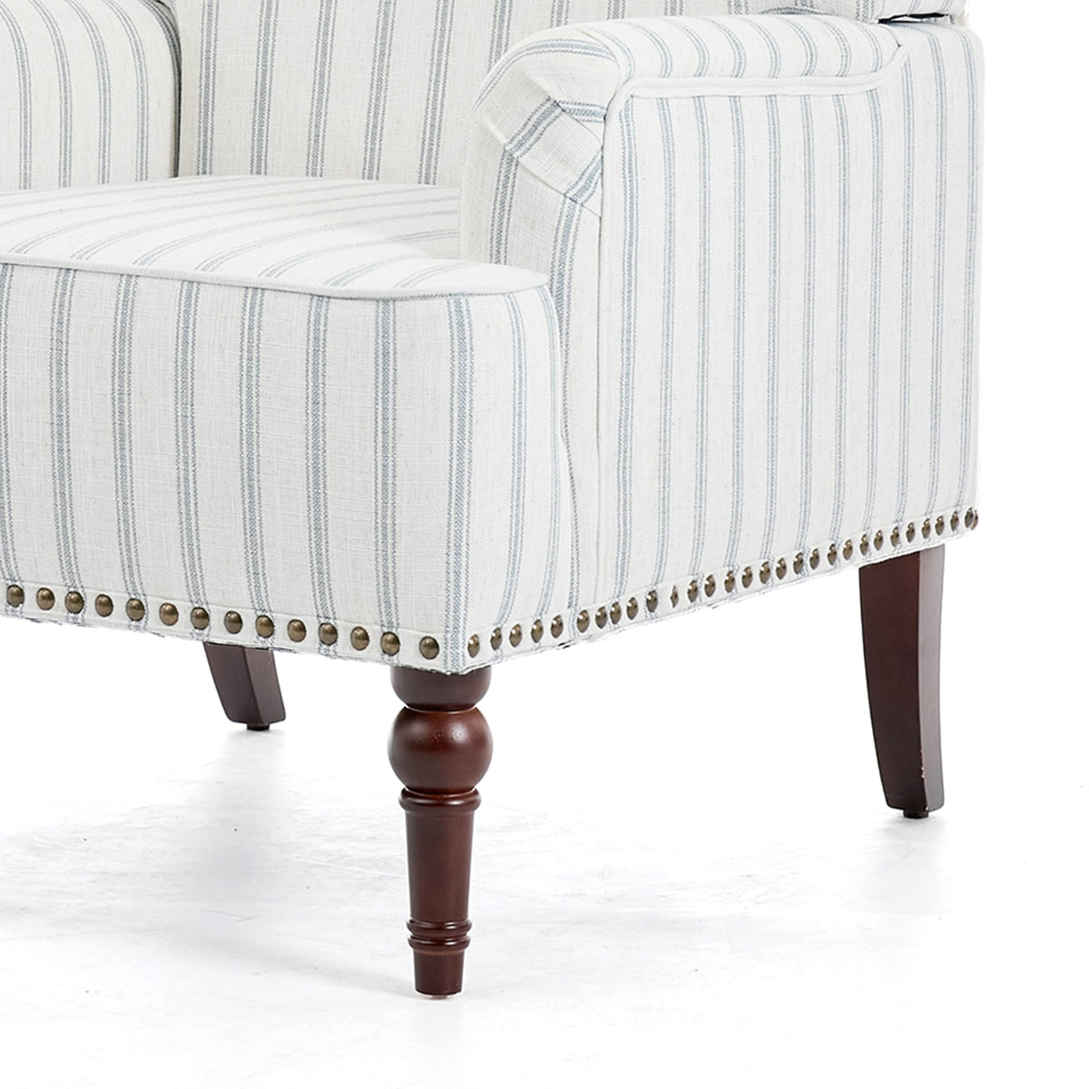 Upholstered Armchair, Pure Linen Upholstery, High-Density Foam for Bedroom Seating, Living Rooms and Home Study Spaces, 13 Color Options image 67